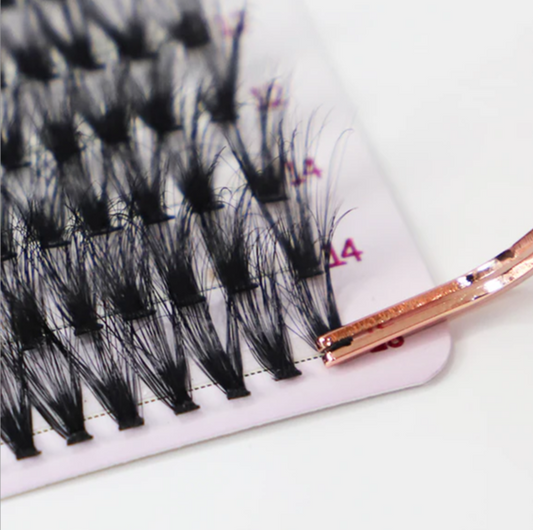 Ivvry - Lash Extension Clusters Kit  With Bonder & Tweezers